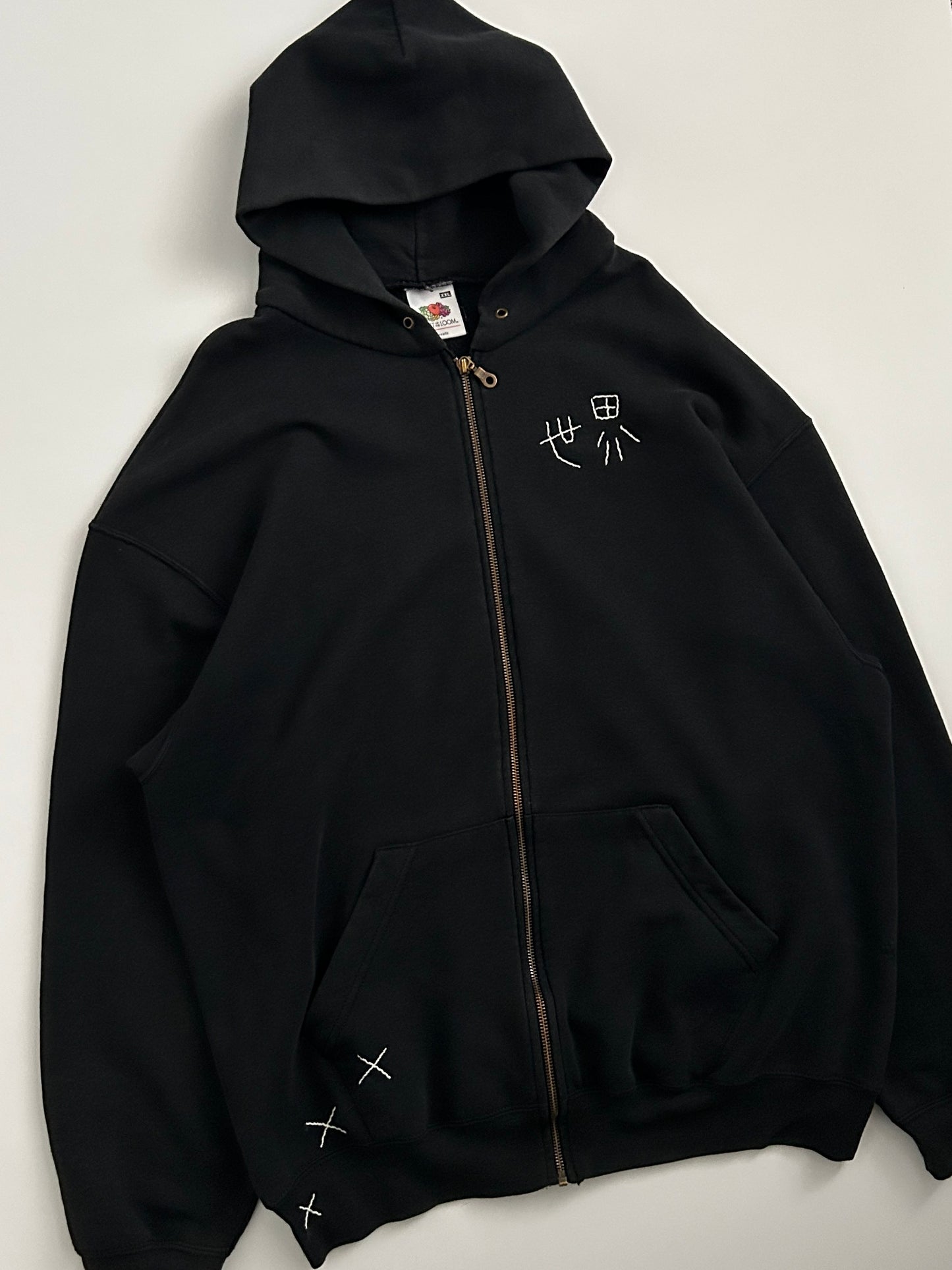 sashiko salvage hoodie143
