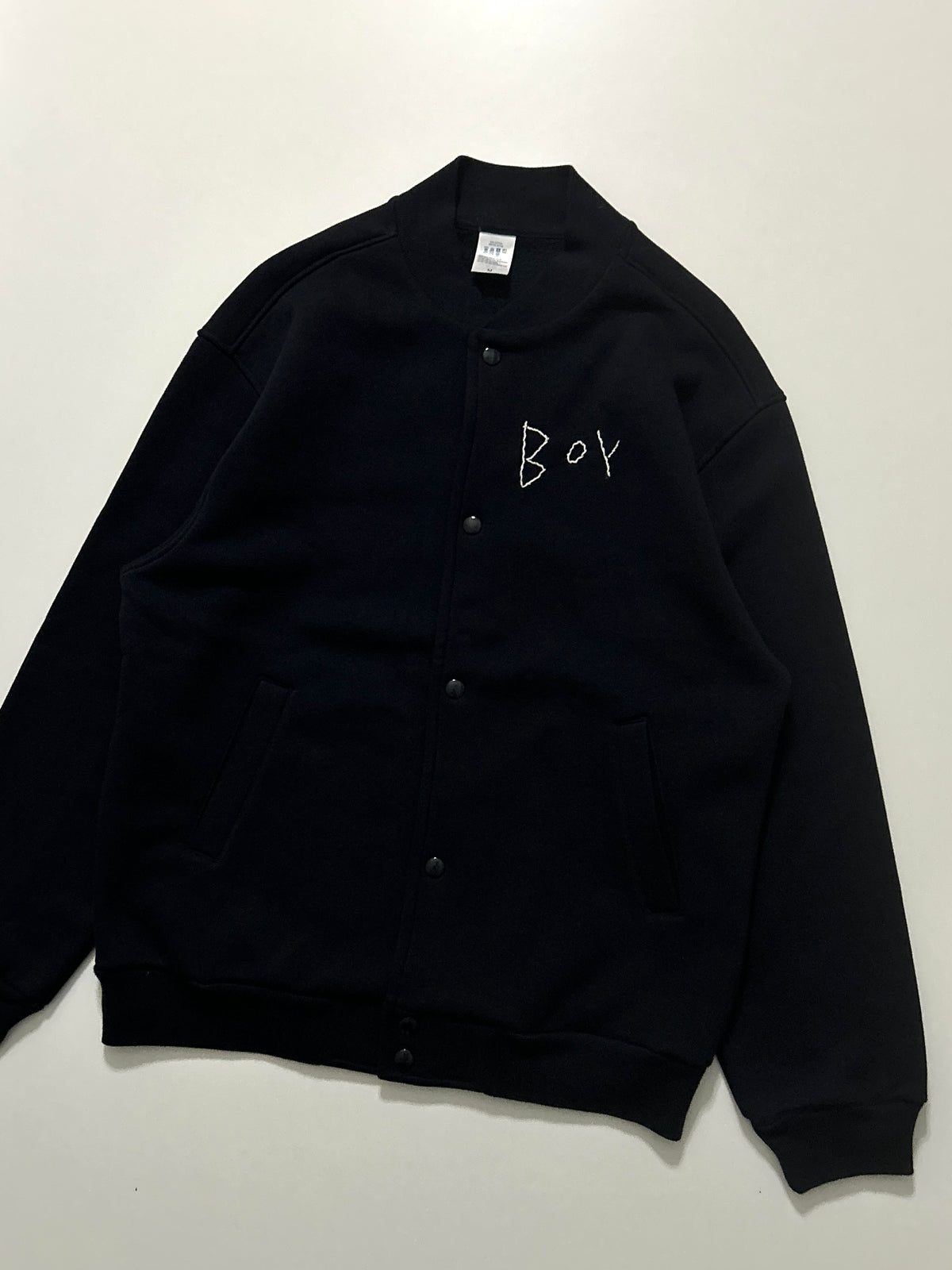 sashiko salvage sweat varsity jacket001