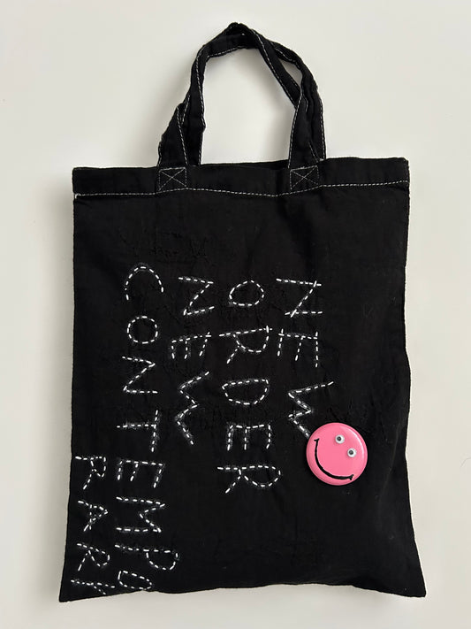 sashiko overdyde cotton totebag(S)NONC003