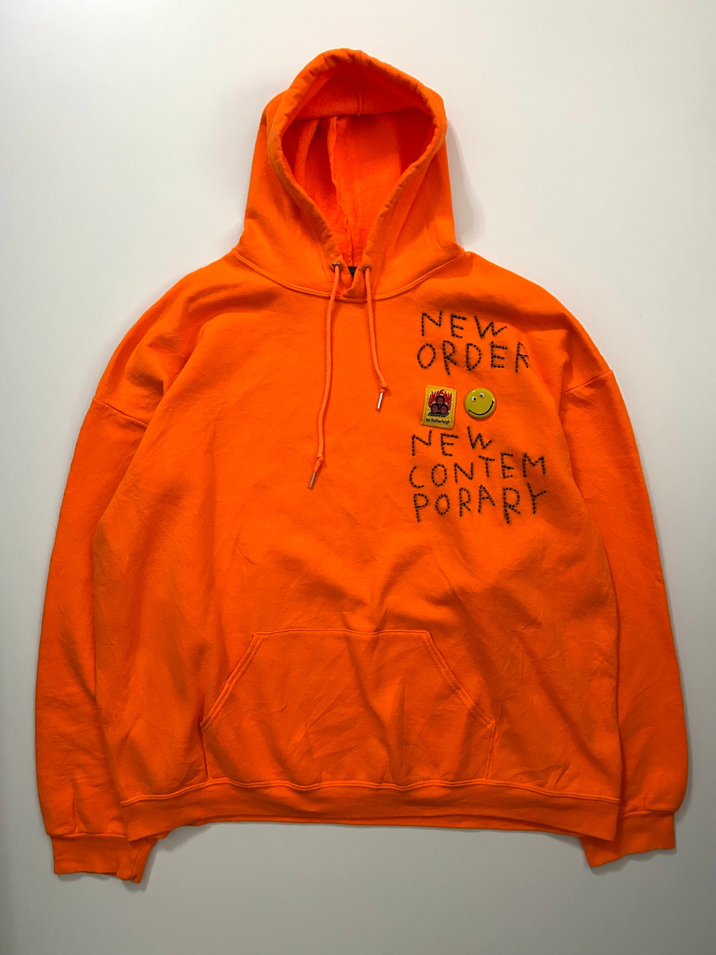 sashiko salvage emblem hoodie NONC002