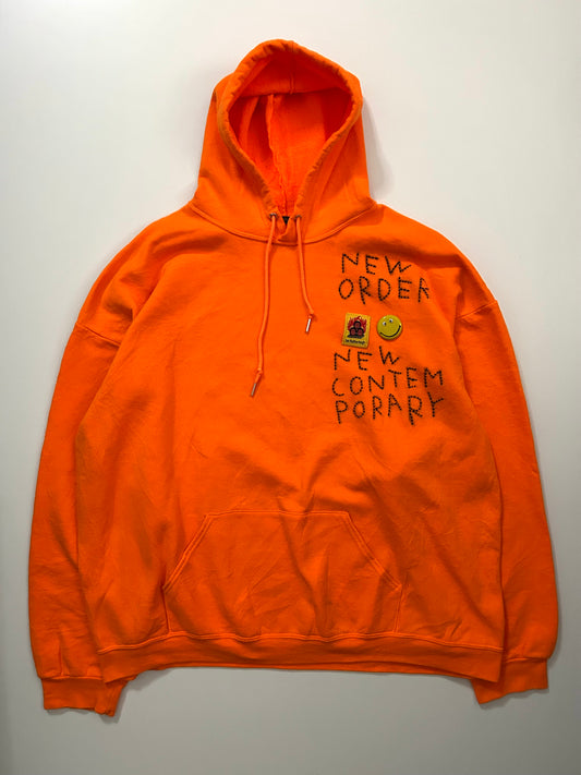 sashiko salvage emblem hoodie NONC002
