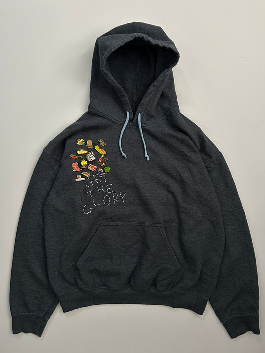 sashiko pins salvage hoodie GTG017