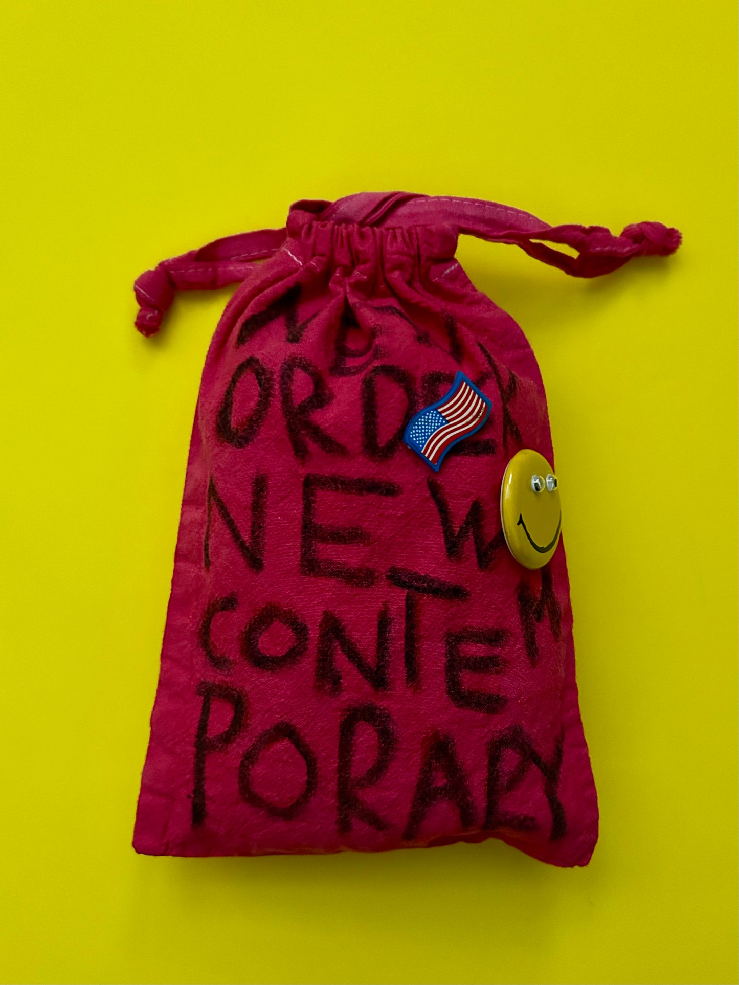 Crayon Painted overdyed purse NONC003