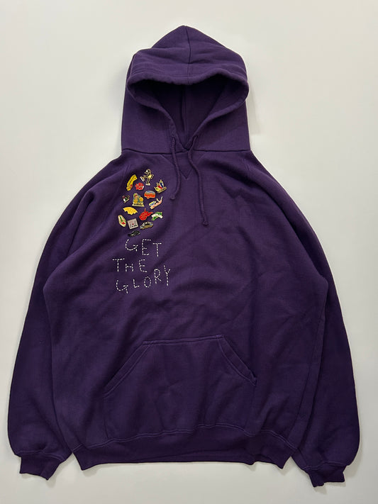sashiko pins salvage hoodie GTG026