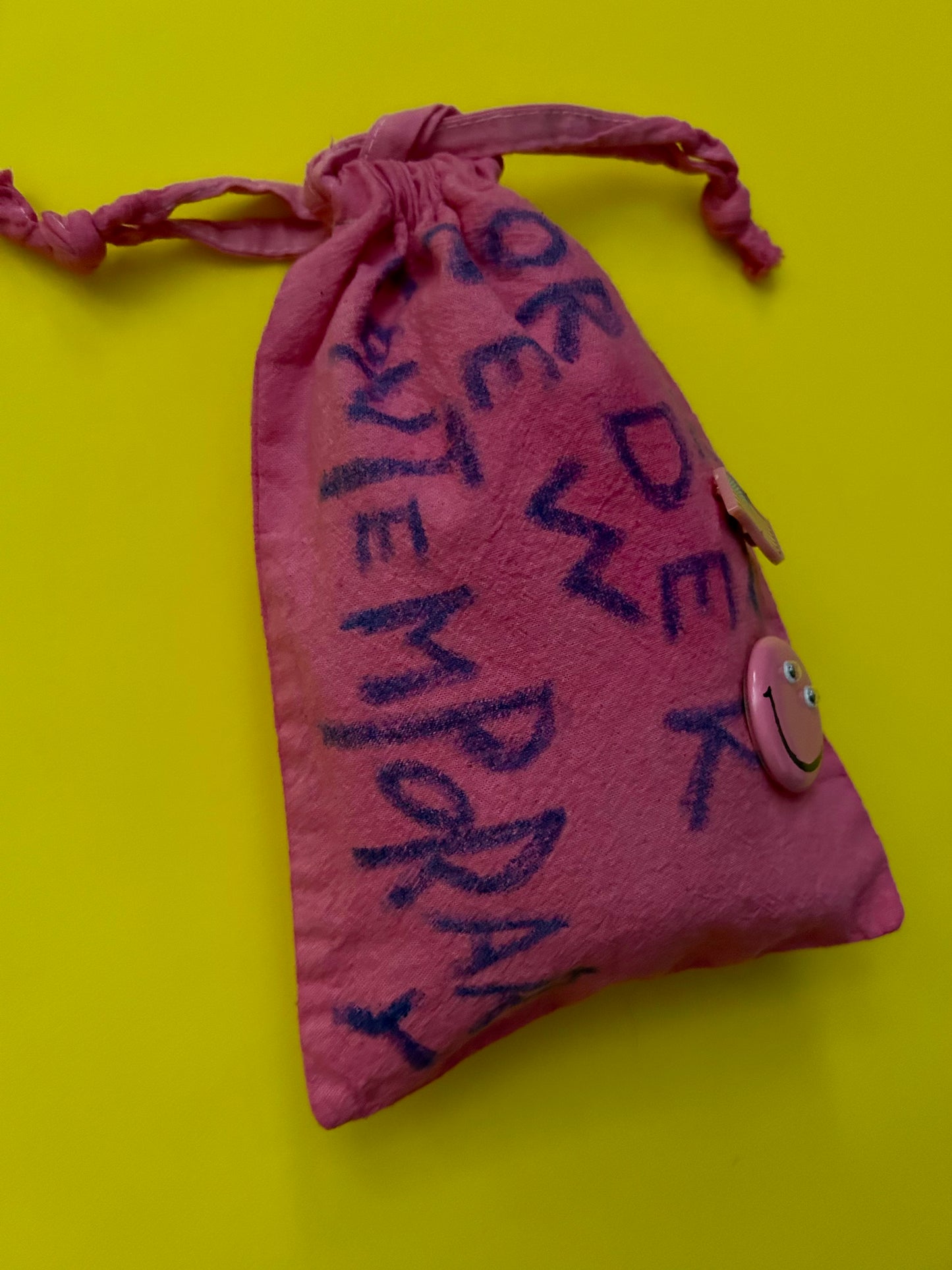 Crayon Painted overdyed purse NONC005