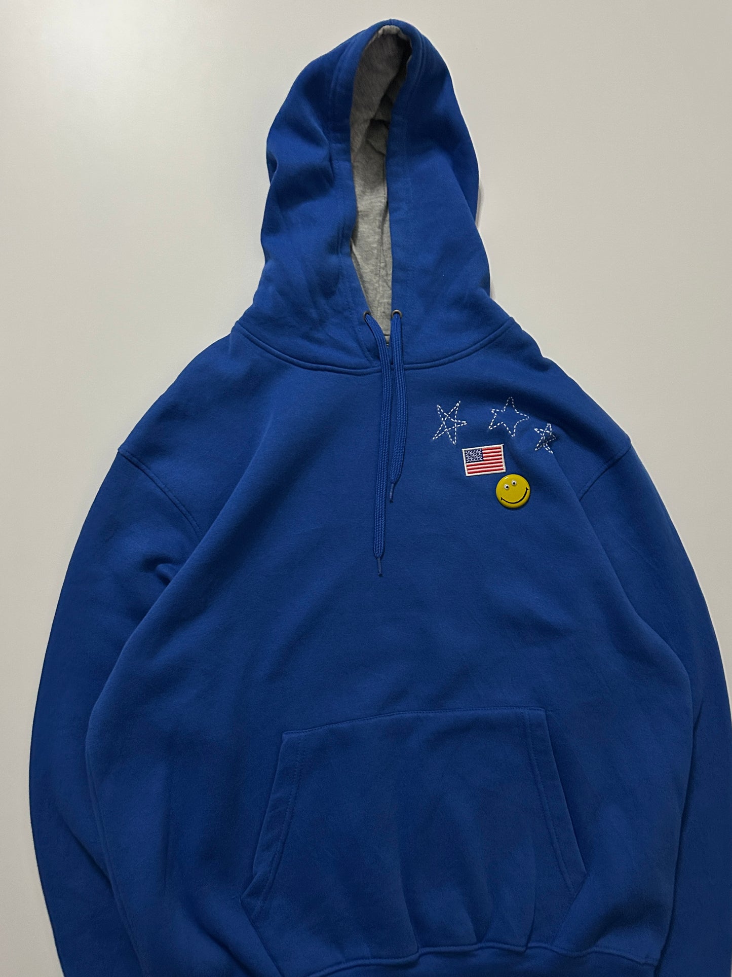 sashiko salvage emblem hoodie OEU001