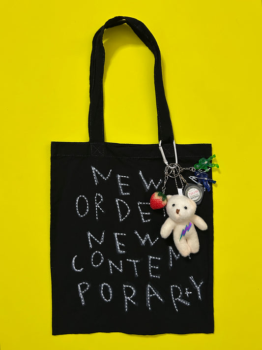 sashiko overdyde cotton totebag(M)006