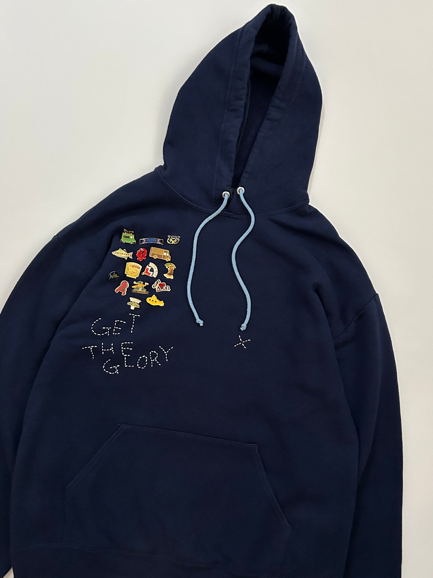 sashiko pins salvage hoodie GTG020