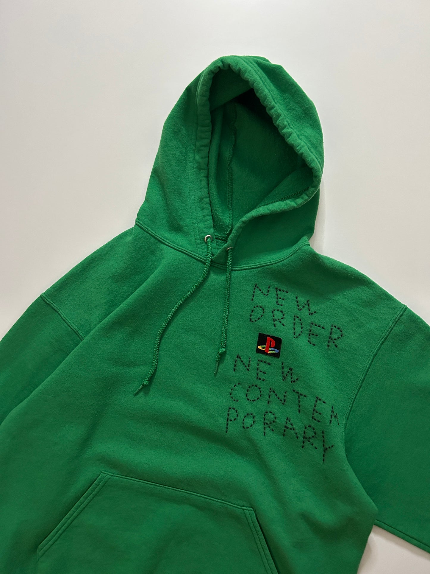 sashiko salvage emblem hoodie NONC001