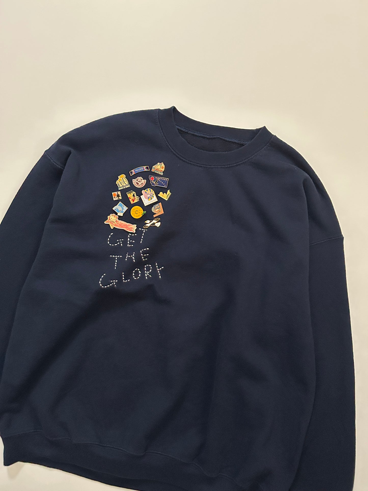 sashiko pins salvage sweat GTG015