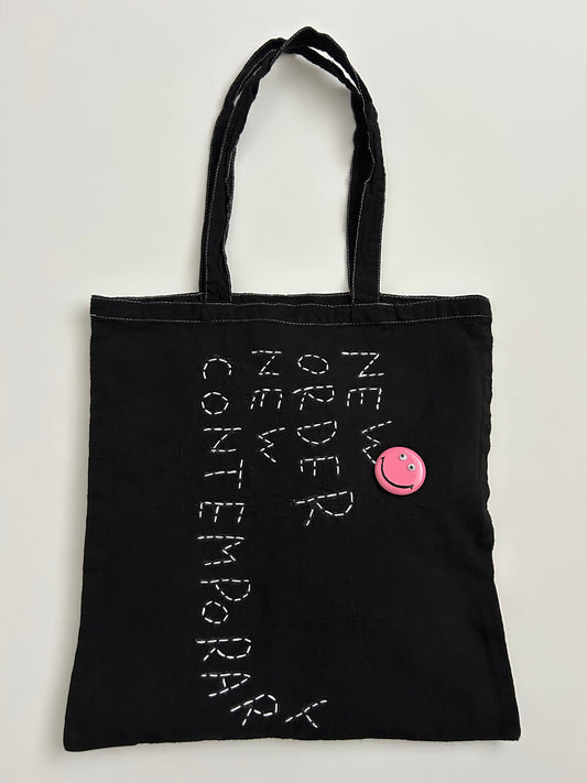 sashiko overdyde cotton totebag(L)NONC003