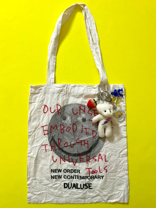 Sashiko-hard-wash printed tote bag 010