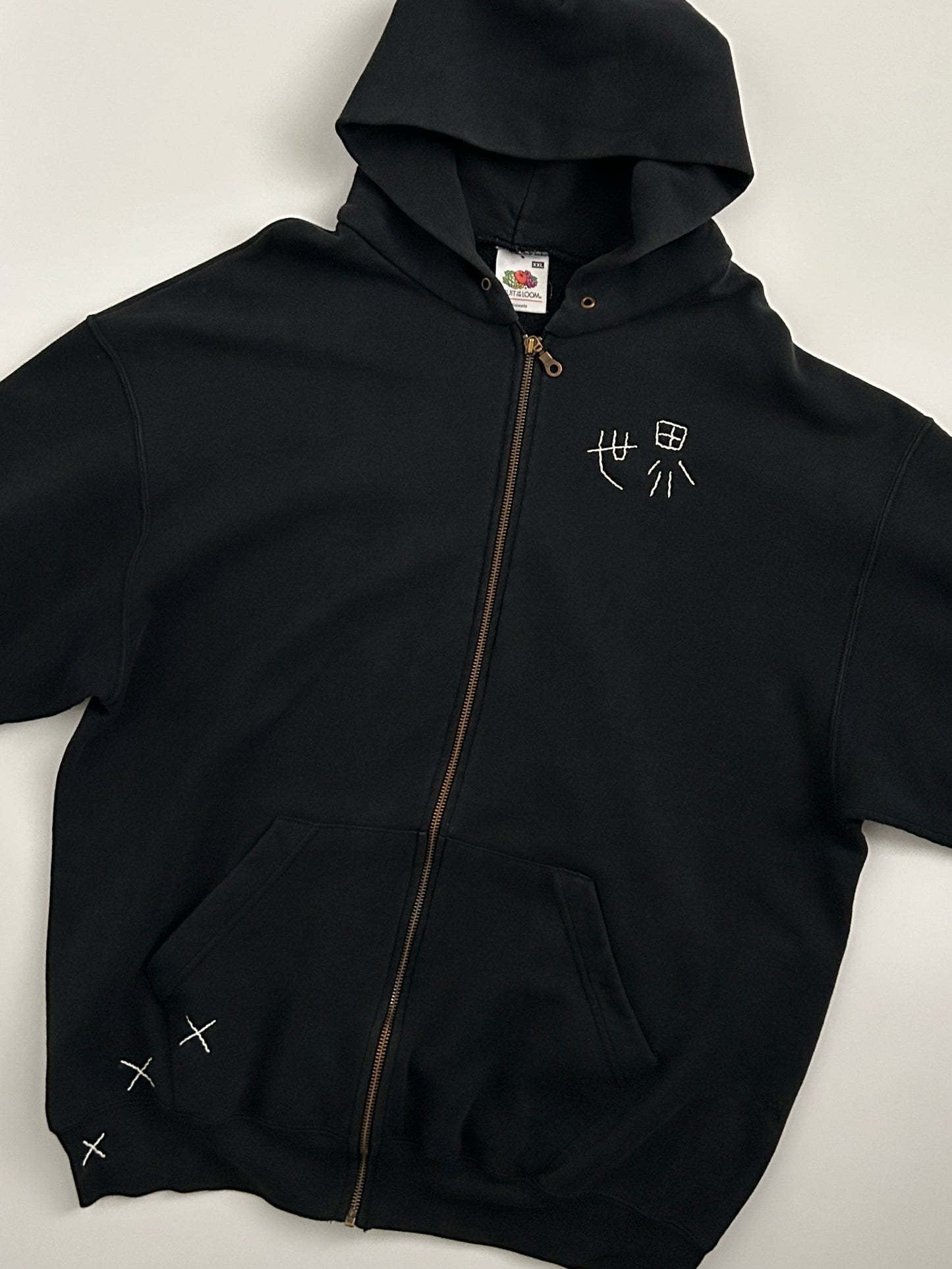 sashiko salvage hoodie143