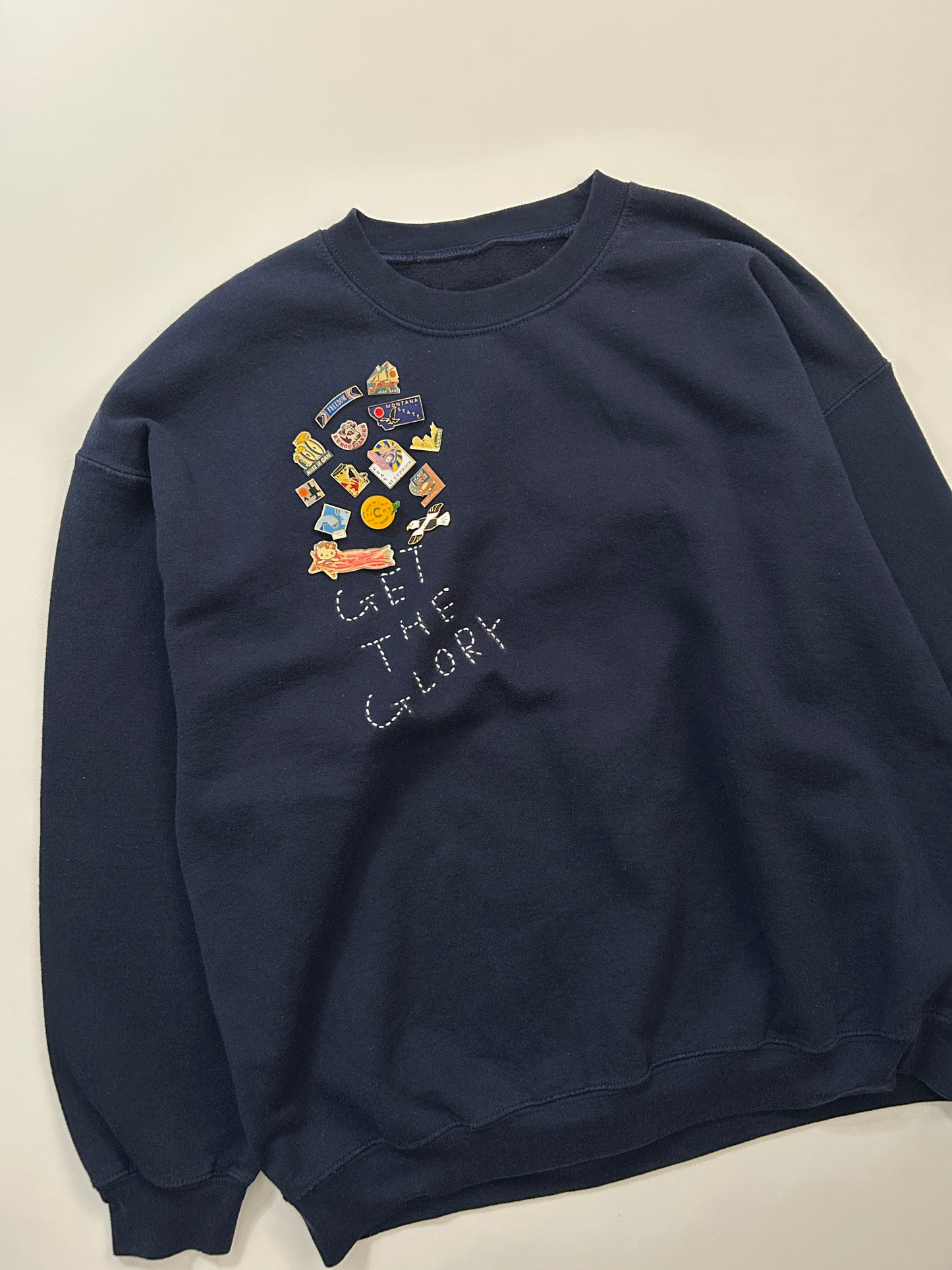 sashiko pins salvage sweat GTG015