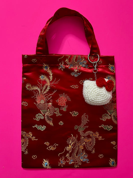 Brocade Handmade Tote Bag001