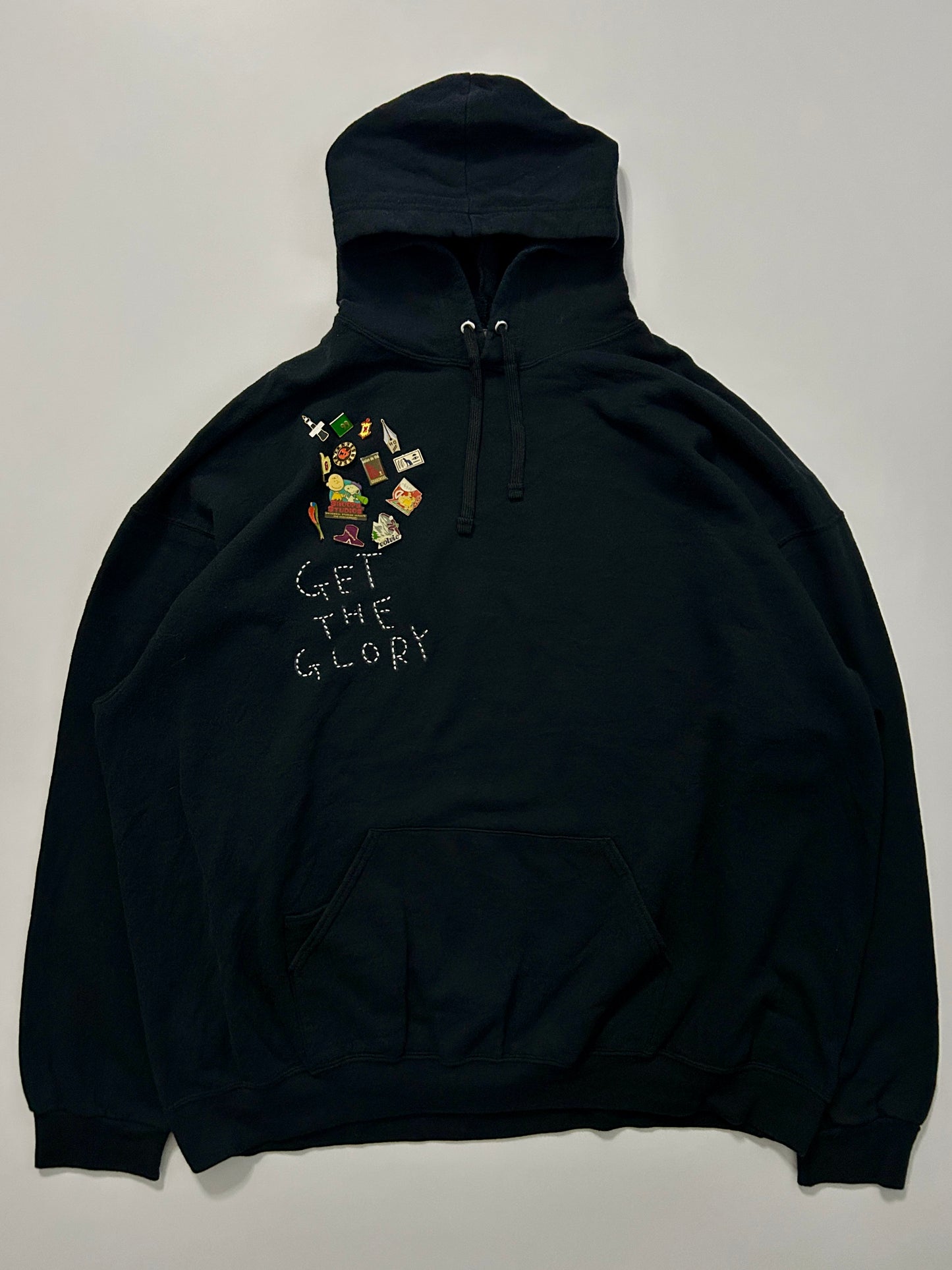 sashiko pins salvage hoodie GTG022