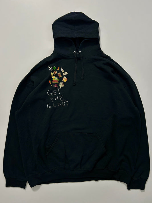 sashiko pins salvage hoodie GTG022
