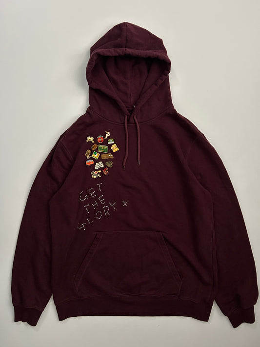 sashiko pins salvage hoodie GTG018