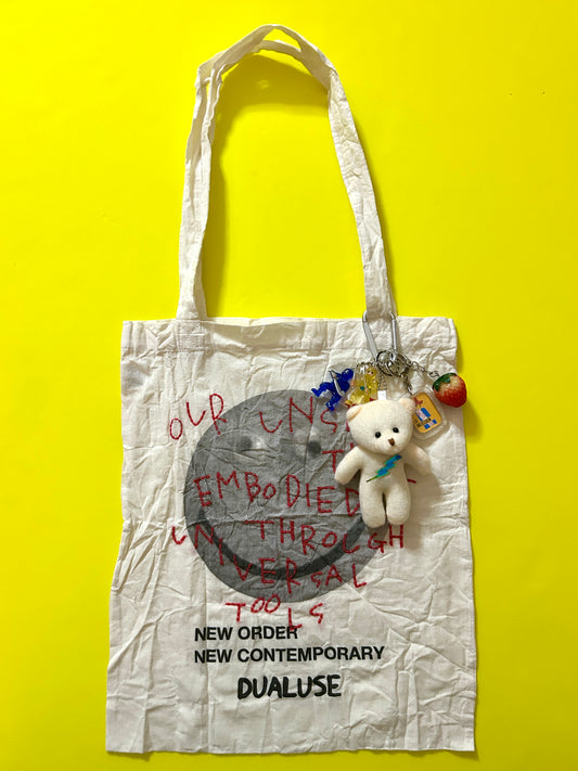 Sashiko-hard-wash printed tote bag 006