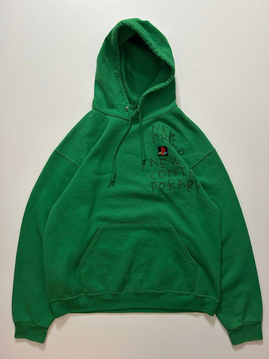 sashiko salvage emblem hoodie NONC001