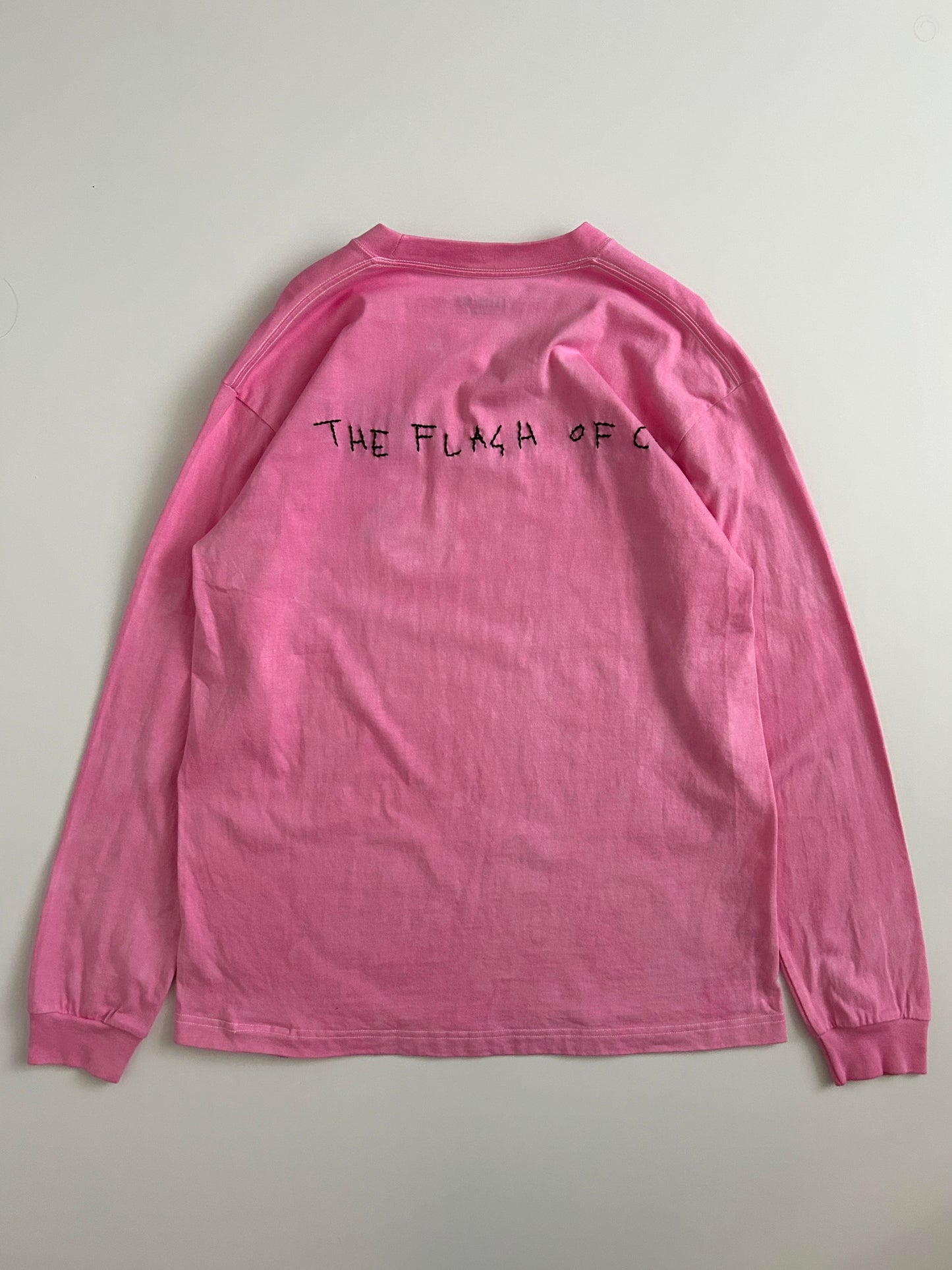 sashiko salvage uneven dyeing L/S T-shirt001