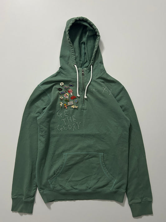 sashiko pins salvage hoodie GTG025