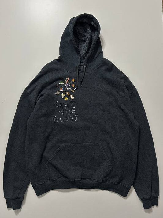 sashiko pins salvage hoodie GTG027