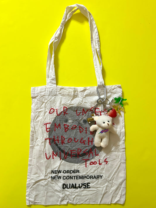 Sashiko-hard-wash printed tote bag 004