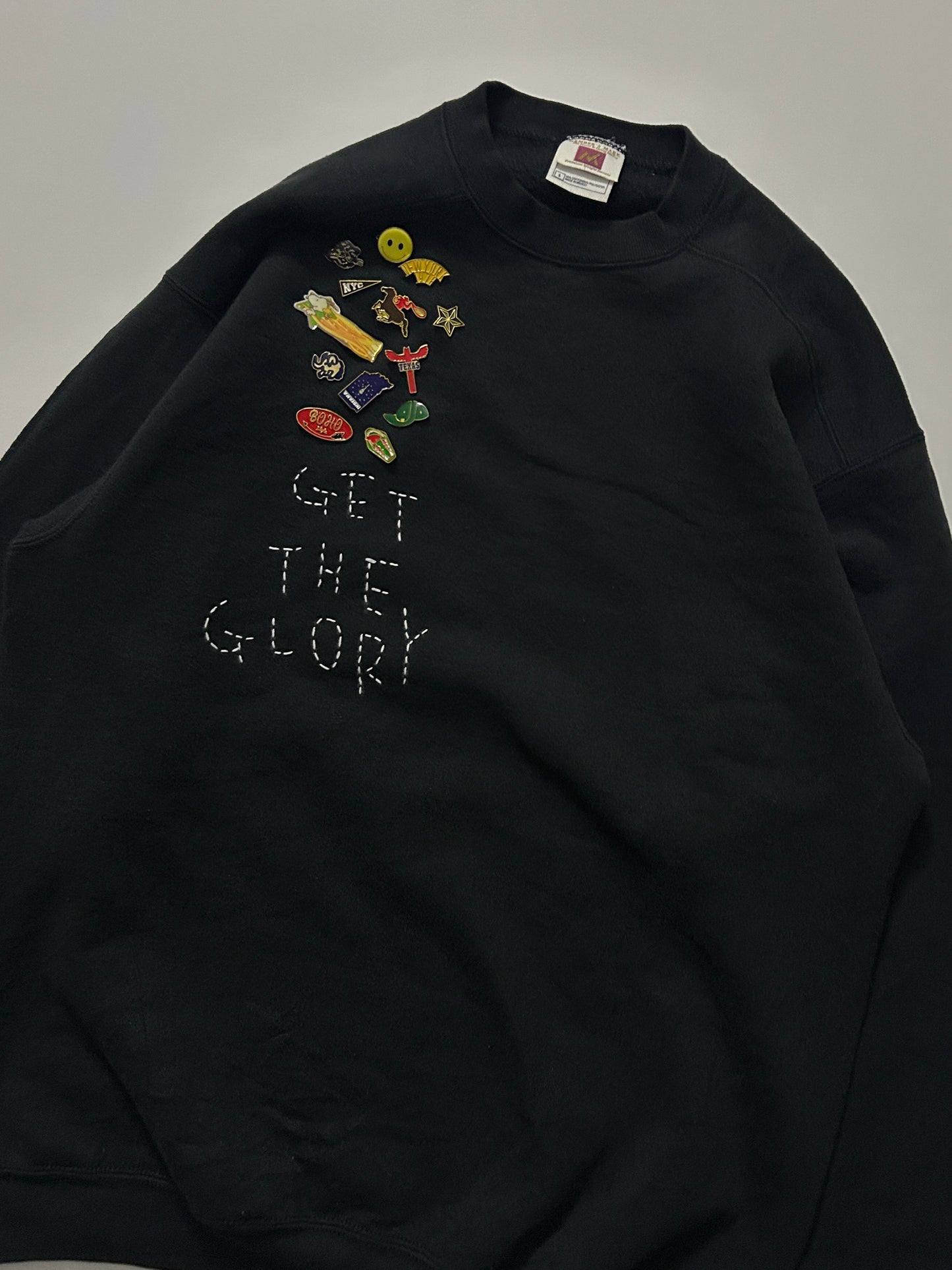 sashiko pins salvage sweat GTG014