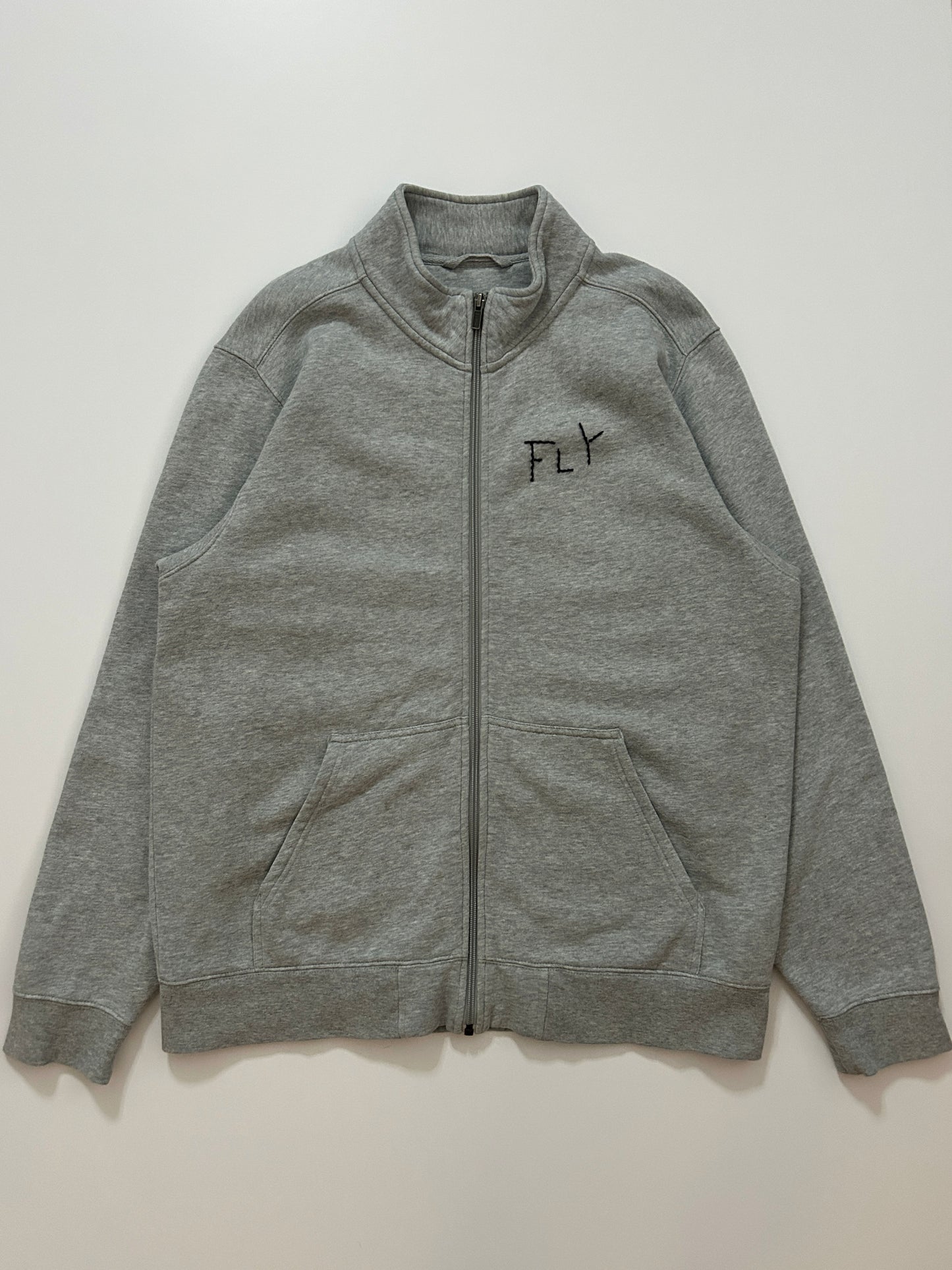 sashiko salvage zip sweat 001