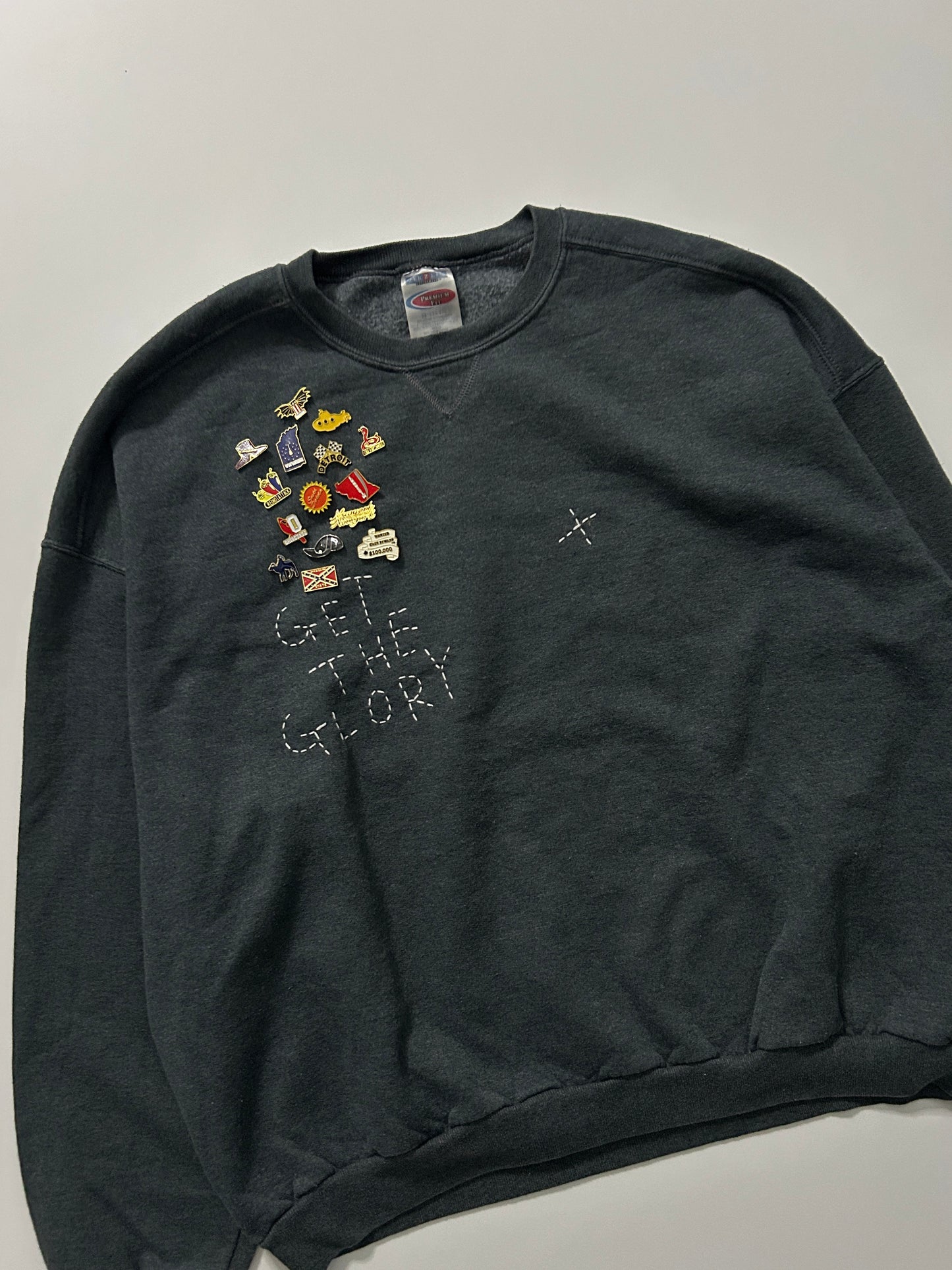 sashiko pins salvage sweat GTG021