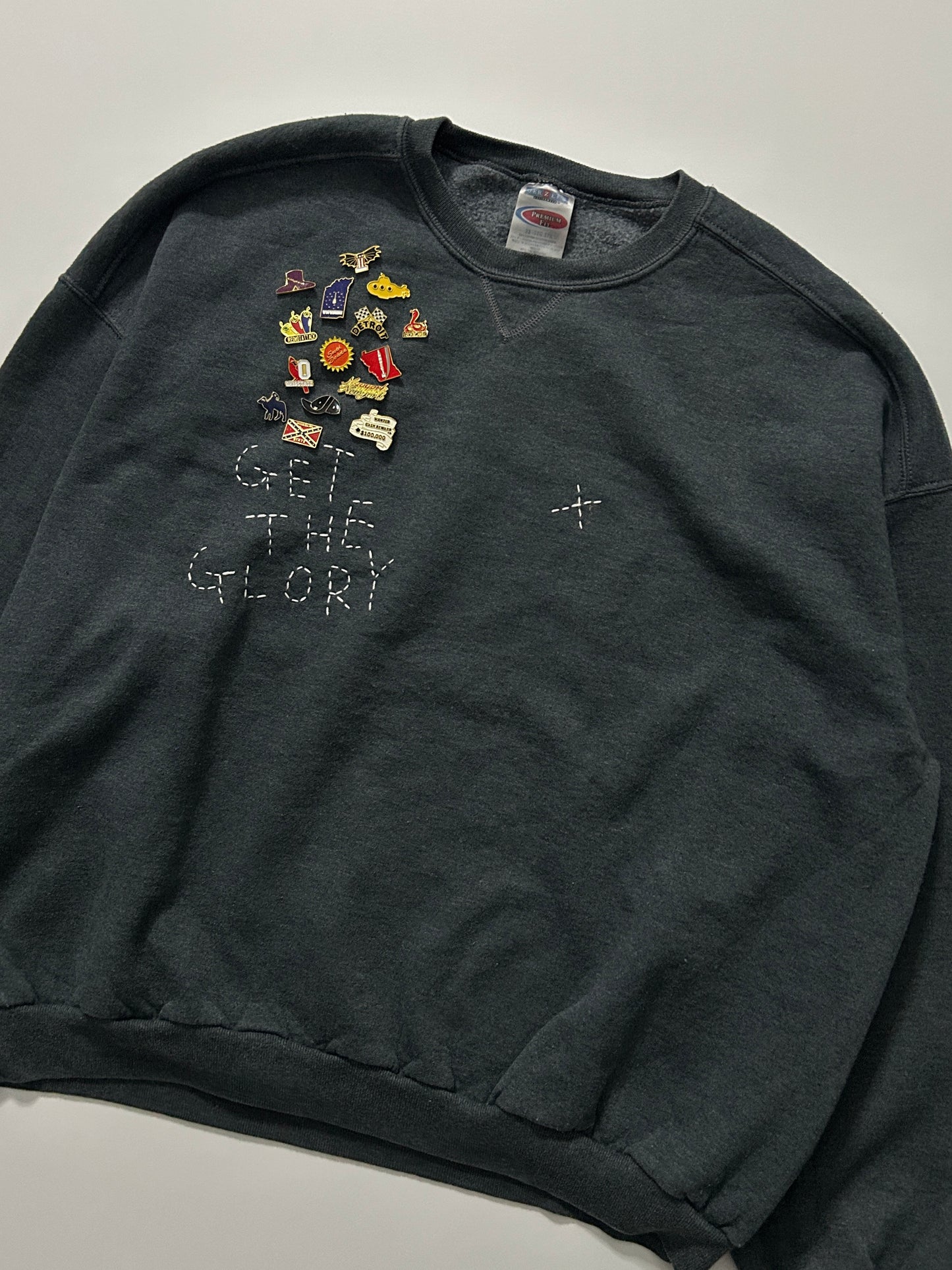 sashiko pins salvage sweat GTG021