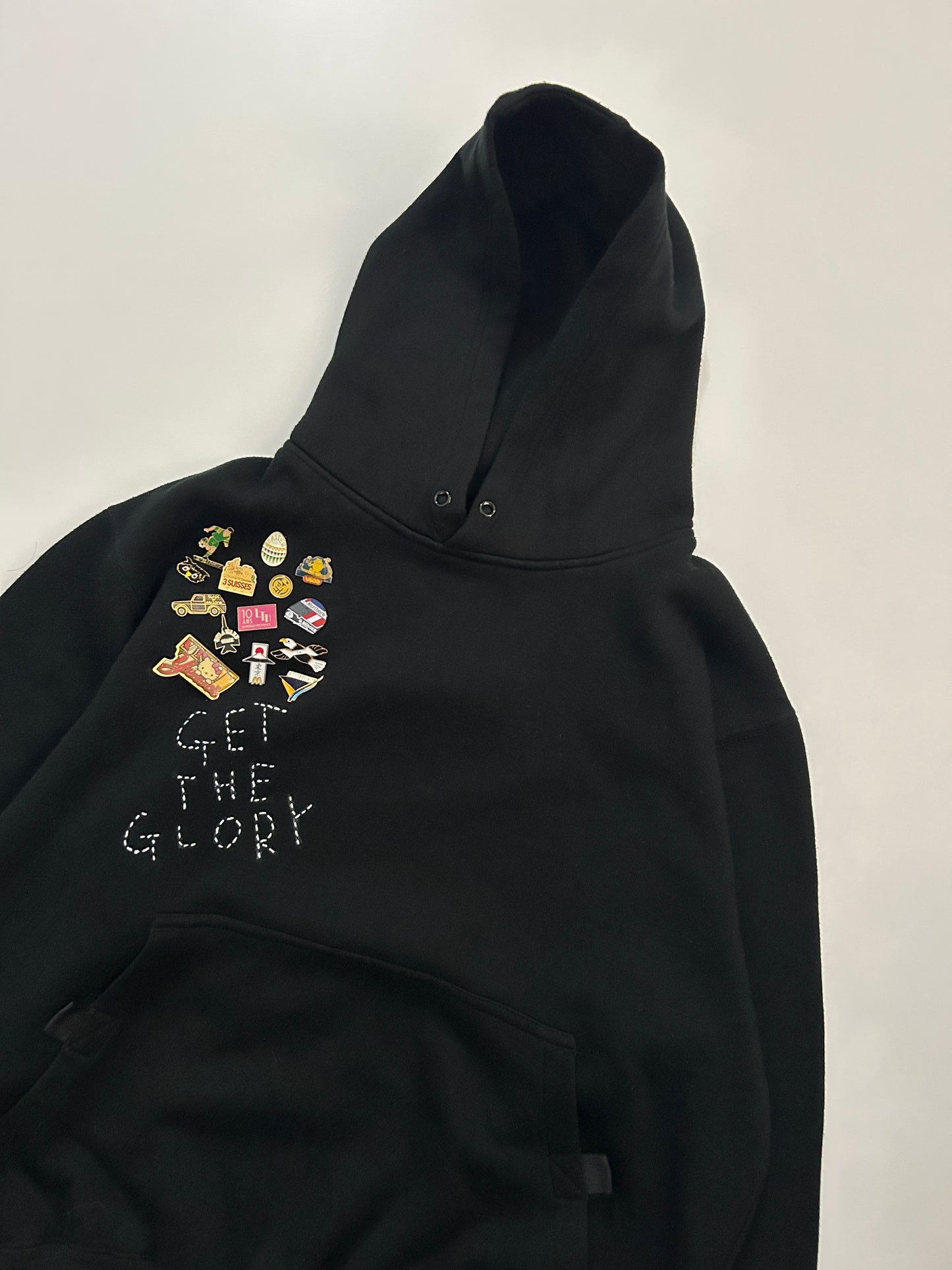 sashiko pins salvage hoodie GTG019