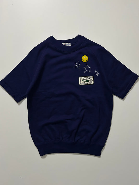 sashiko salvage short sleeve sweat TPS001