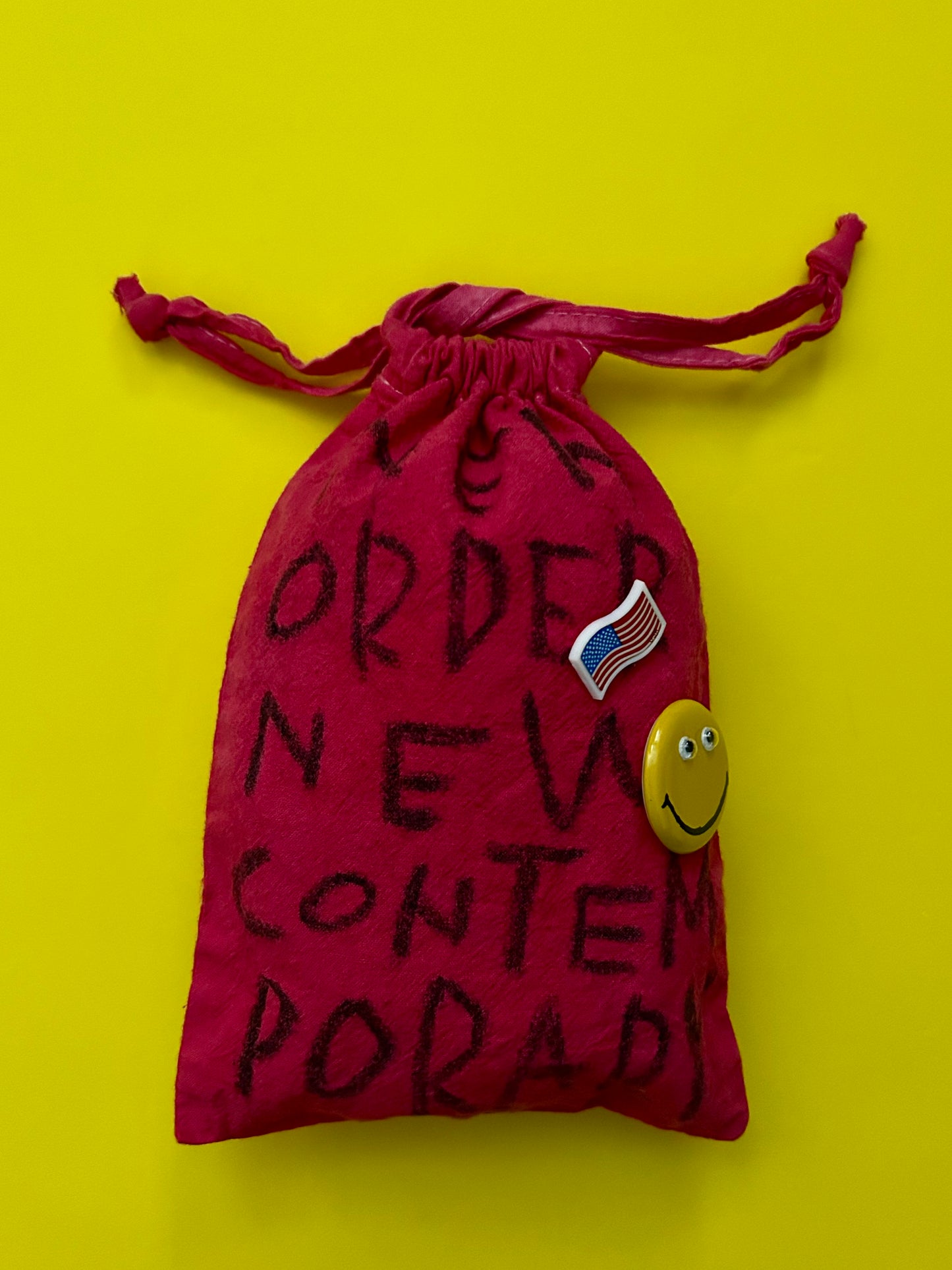 Crayon Painted overdyed purse NONC002