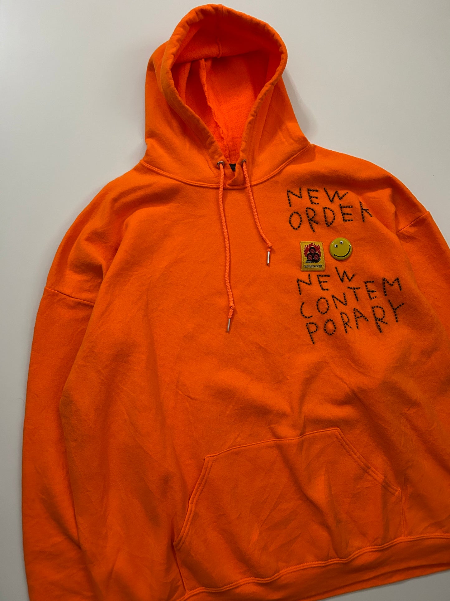 sashiko salvage emblem hoodie NONC002