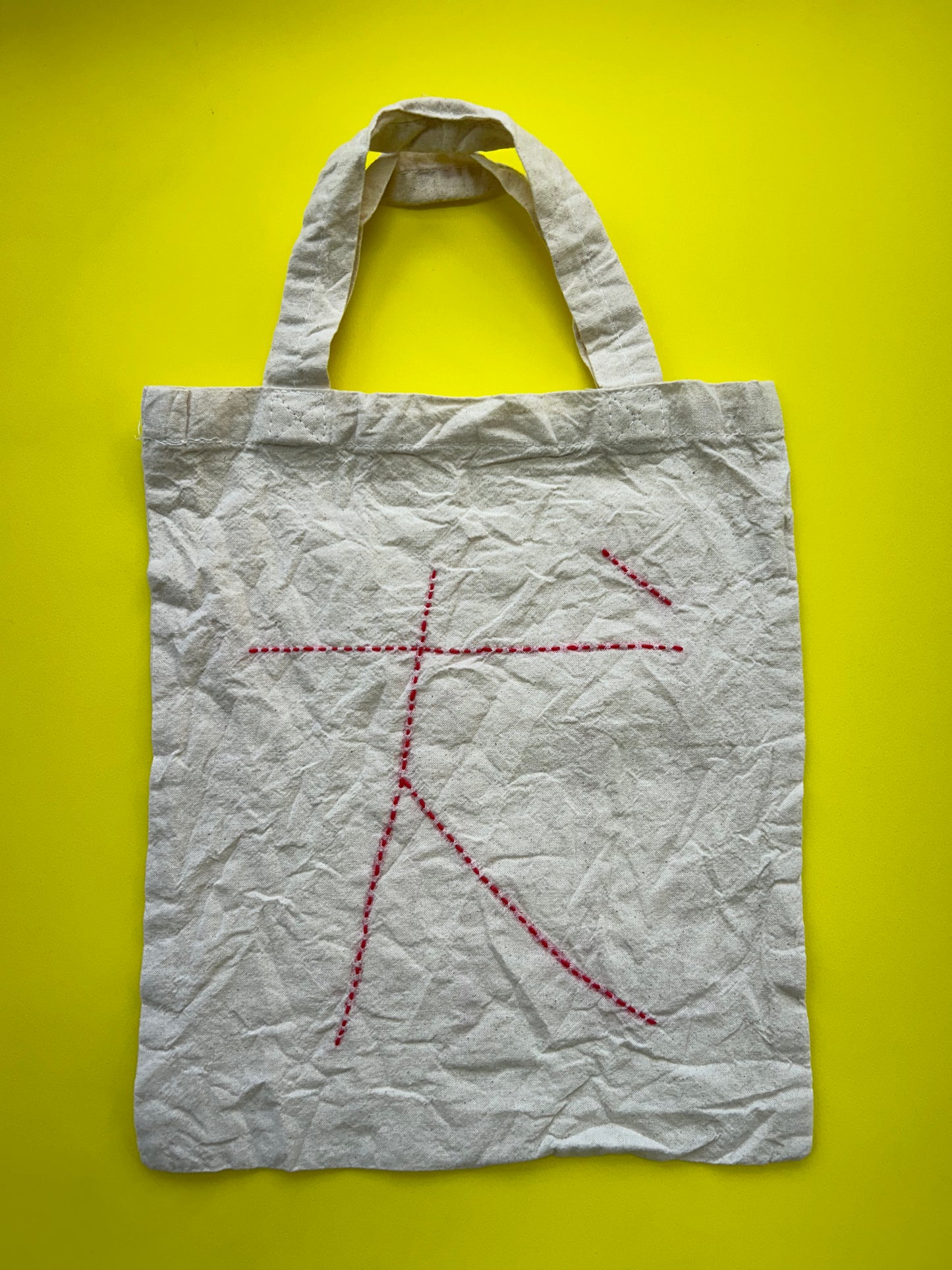 sashiko cotton totebag (S) 犬