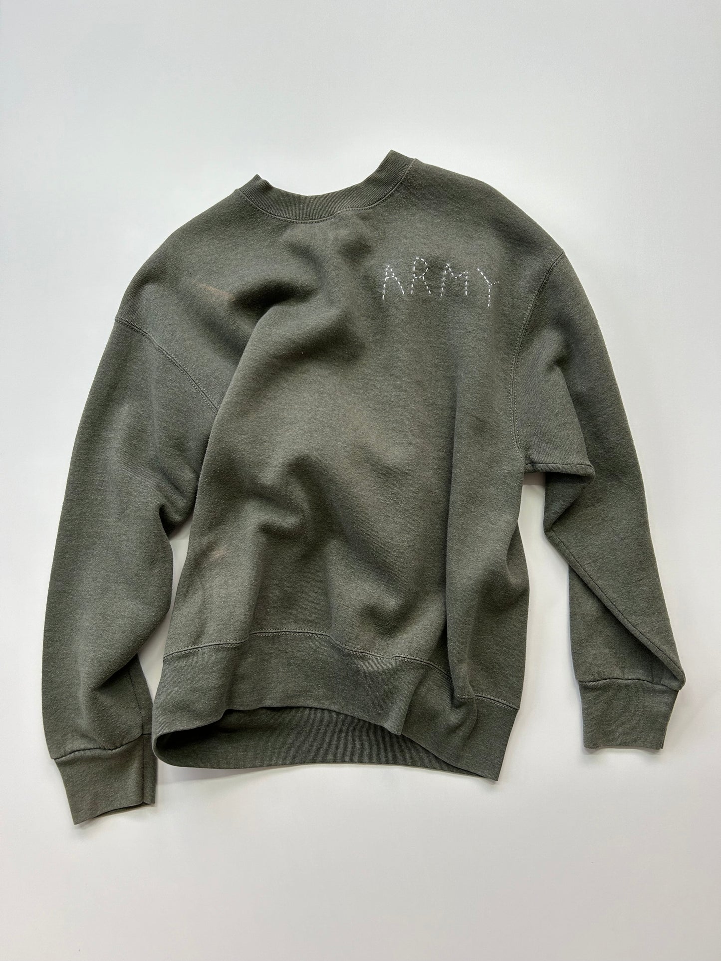 sashiko salvage sweat ARMY001