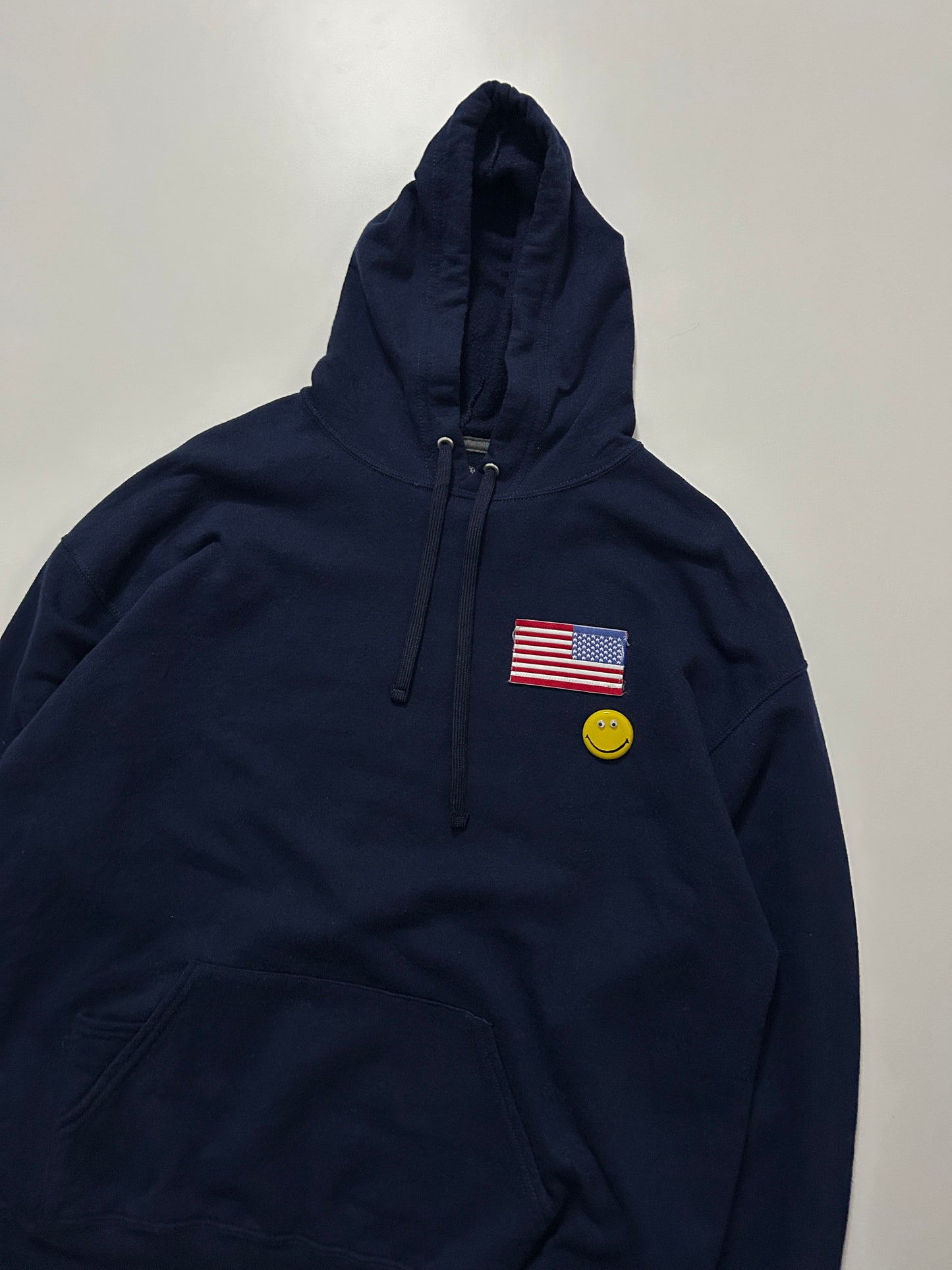 sashiko salvage emblem hoodie OEU005