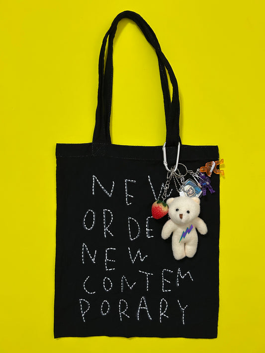 sashiko overdyde cotton totebag(M)005