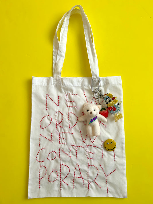 Sashiko Cotton-Polyester Tote Bag 001