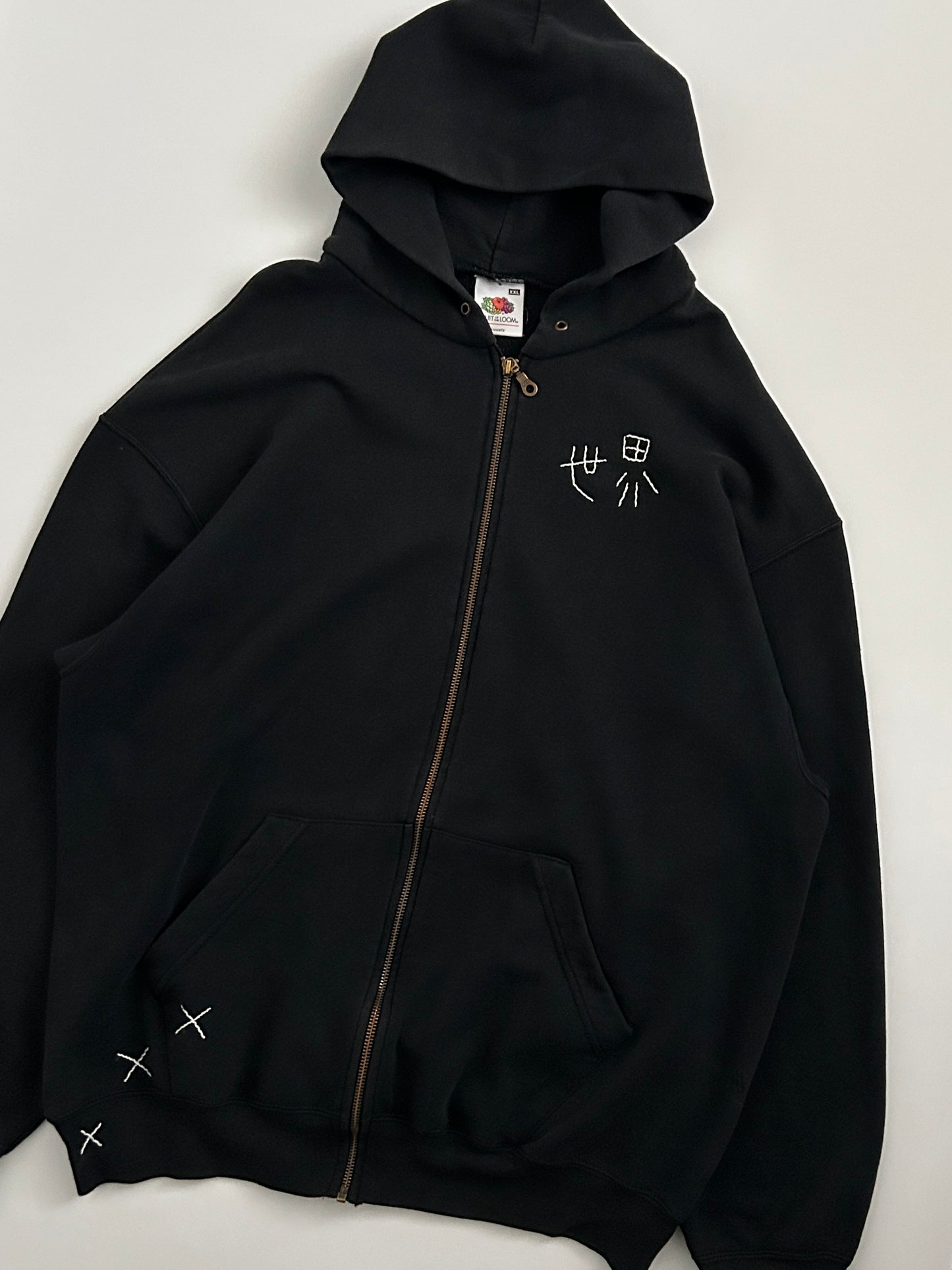 sashiko salvage hoodie143