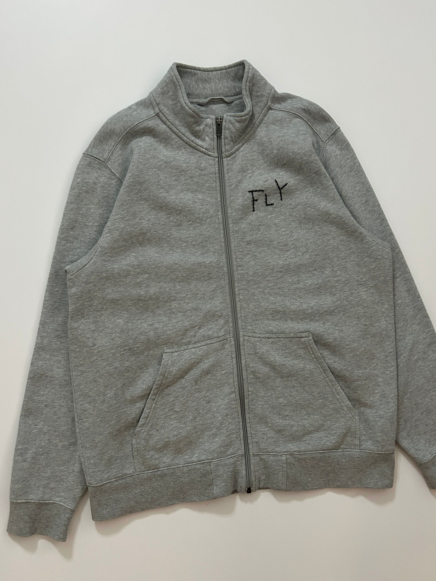 sashiko salvage zip sweat 001