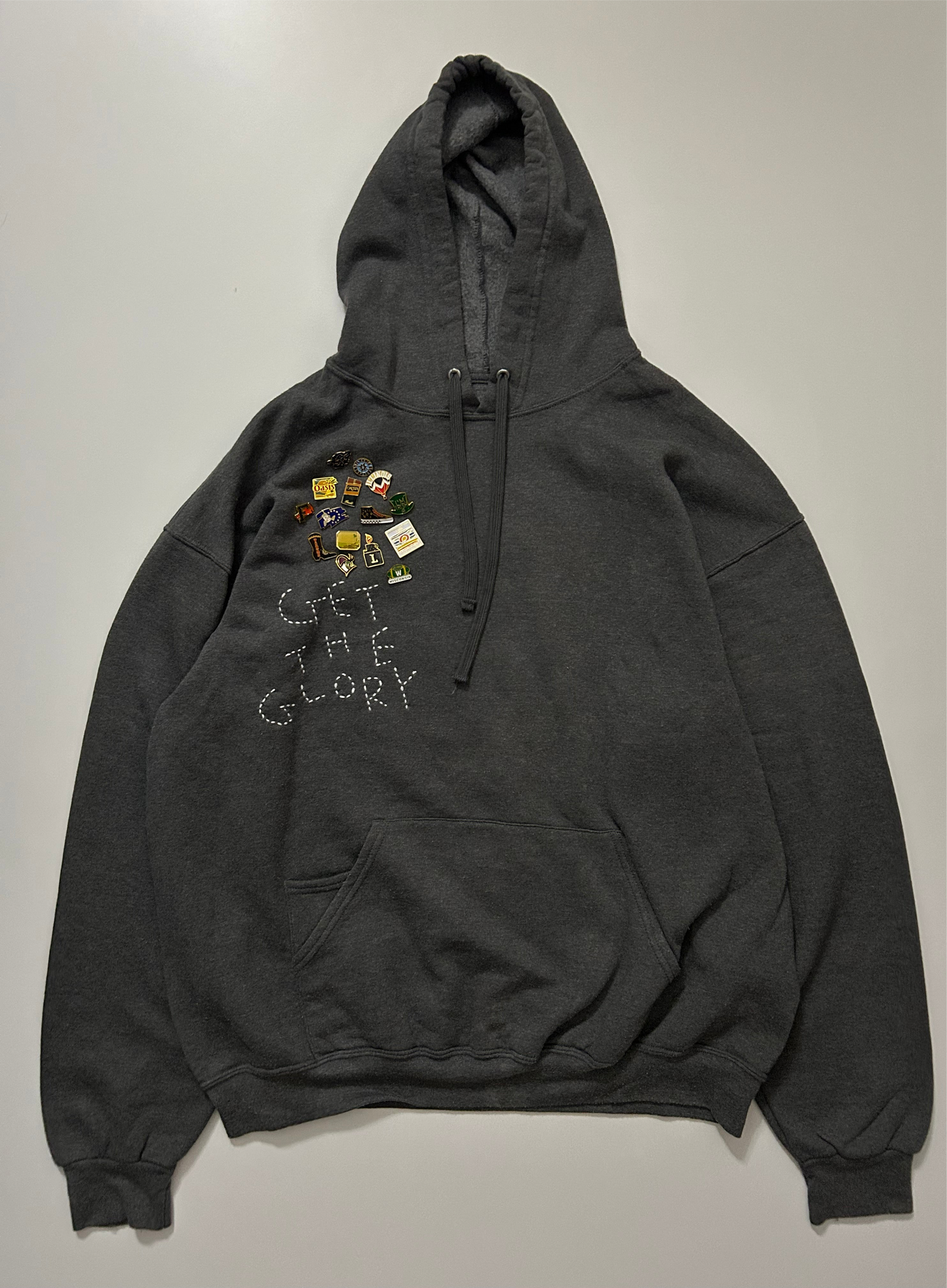 sashiko pins salvage hoodie GTG006