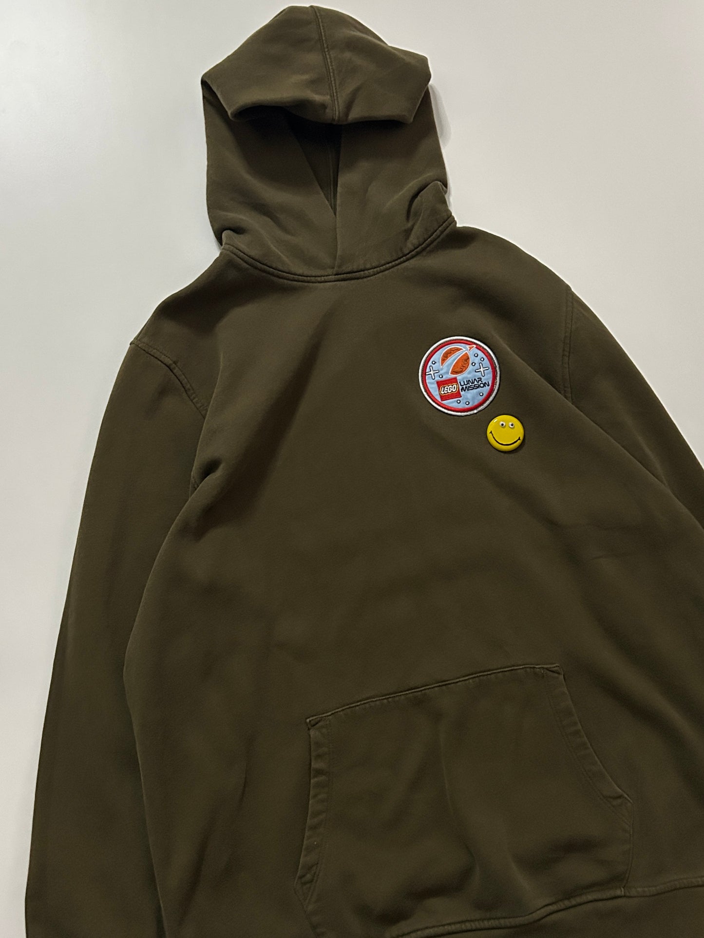 sashiko salvage emblem hoodie OEU003