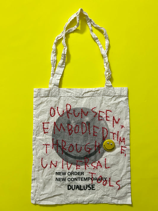 Sashiko-printed hard-washed tote bag001