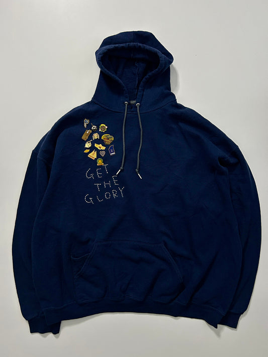 sashiko pins salvage hoodie GTG021