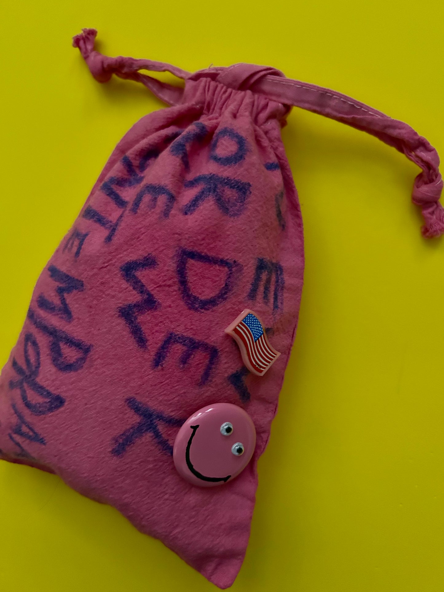 Crayon Painted overdyed purse NONC005