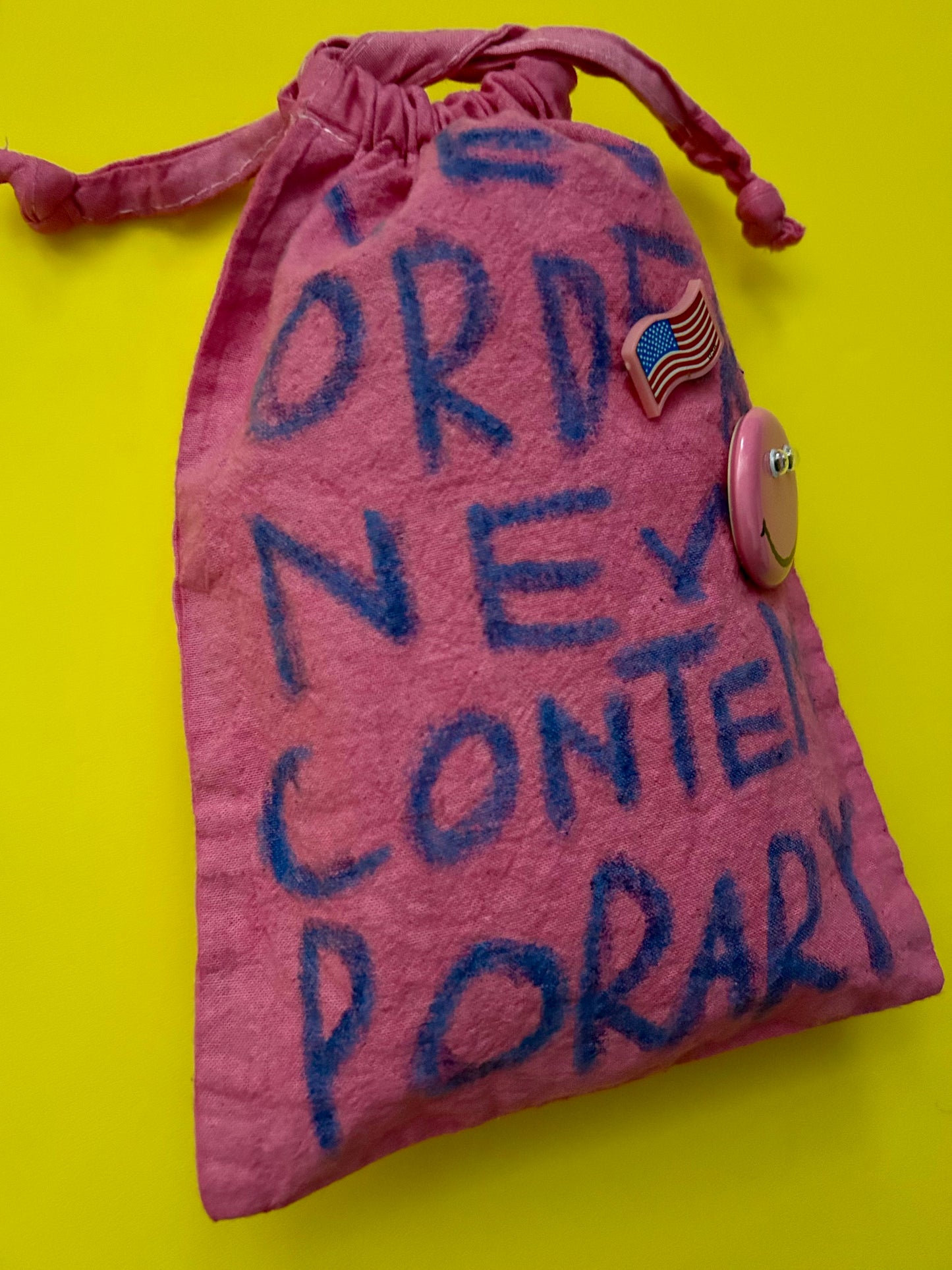 Crayon Painted overdyed purse NONC006