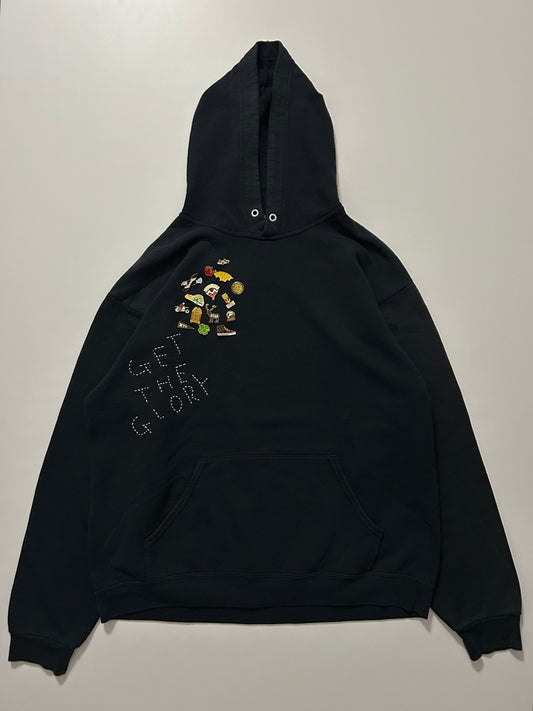 sashiko pins salvage hoodie GTG009